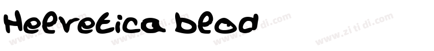 Helvetica blod字体转换